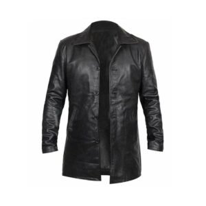 Men’s Lambskin Leather Trench Coat