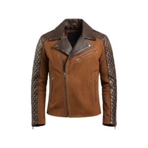 Men’s Stylish Cafe Racer Brown Leather Jacket